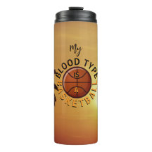 Tumbler térmico tema esportes basquete