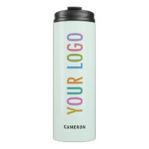 Tumbler Térmico Verde Claro com Logotipo Empresari