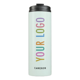 Garrafa Térmica Tumbler Térmico Verde Claro com Logotipo Empresari