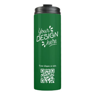 Garrafa Térmica Tumbler Térmico Verde com Logotipo Personalizado d