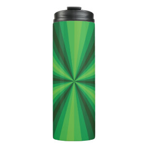 Garrafa Térmica Tumbler térmico verde de ilusão óptica