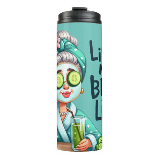 Garrafa Térmica Tumbler Térmico Vivendo Minha Melhor Vida