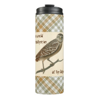 Garrafa Térmica Tumbler Térmico Xadrez Verde Owl Gold