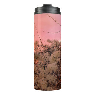 Garrafa Térmica Tumbler Thermal Winter Sunset E Clematis Vines