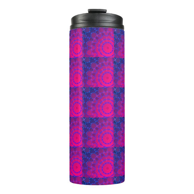 Garrafa Térmica Tumbler Tumbler PINK - AZUL - MANDALA MODERN (Frente)