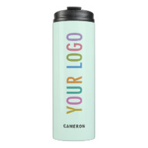 Tumbler Verde Menta 355 ml com Logotipo Personaliz