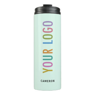 Garrafa Térmica Tumbler Verde Menta 355 ml com Logotipo Personaliz