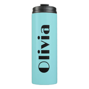 Garrafa Térmica Tumblers de Nome Simples e Retro em Negrito
