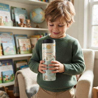 Garrafa Térmica Tumblers Térmicos para Crianças Animais da Florest