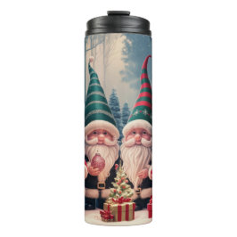 Garrafa Térmica Tumblr de Natal do Gnome do Papai Noel Personaliza