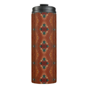 Garrafa Térmica Turq e Coral Ikat