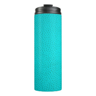 Garrafa Térmica Turquoise leather skin texture skin