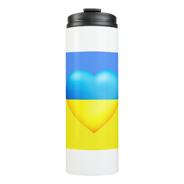 Garrafa Térmica Ucrânia-Paz e Amor_ (Frente)