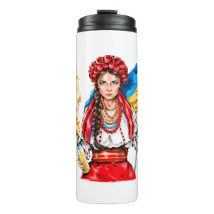 Garrafa Térmica Ucraniana lutando pela liberdade