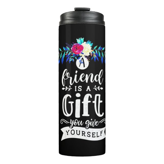 Garrafa Térmica Um Amigo É Um Presente (Frente)