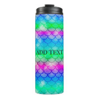 Um belo espectro de sereia colorido tum térmico