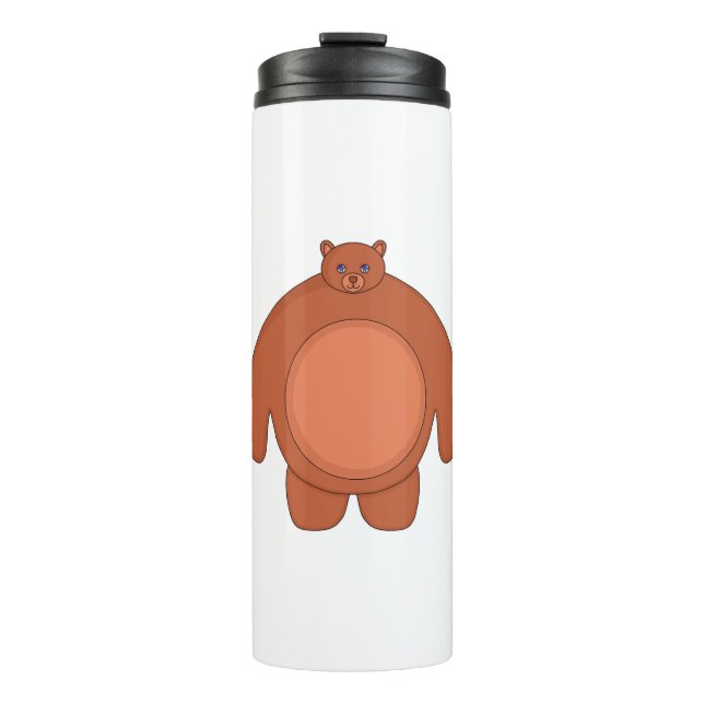 Garrafa Térmica Um Belo Urso Chubby (Frente)
