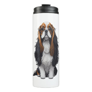 Garrafa Térmica Um cachorro bonito Rei Charles Spaniel