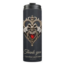 Garrafa Térmica Um coração gótico impressionante