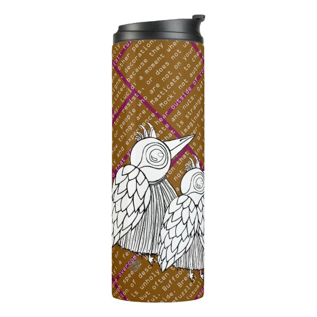 Garrafa Térmica Um Encontro de Pássaros em Palavras (Giro à esquerda)