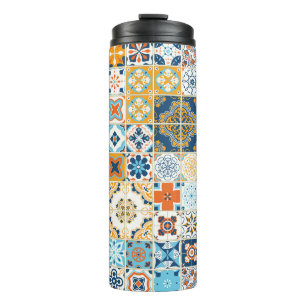 Garrafa Térmica Um padrão perfeito com azulejos portugueses. ído