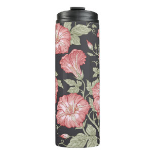 Garrafa Térmica Um padrão perfeito. Flores selvagens Petunia. Beau