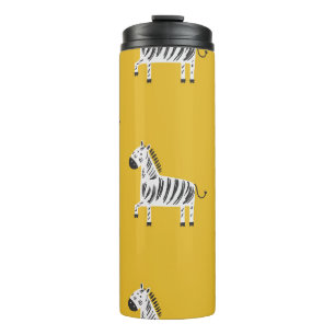 Garrafa Térmica Um padrão perfeito para crianças com zebras