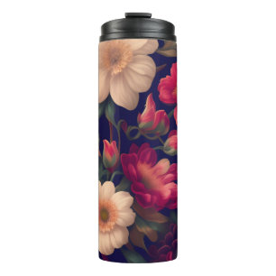 Garrafa Térmica Um papel de parede com um padrão floral