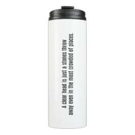 Garrafa Térmica Um Tumbler Térmico Límpido