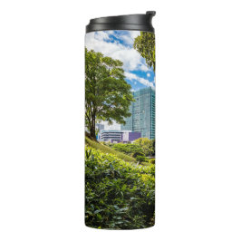 Garrafa Térmica Uma caminhada pelos jardins de Hama Rikyu, Tóquio