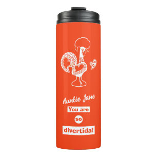 Garrafa Térmica Uma caneca de titia em língua portuguesa