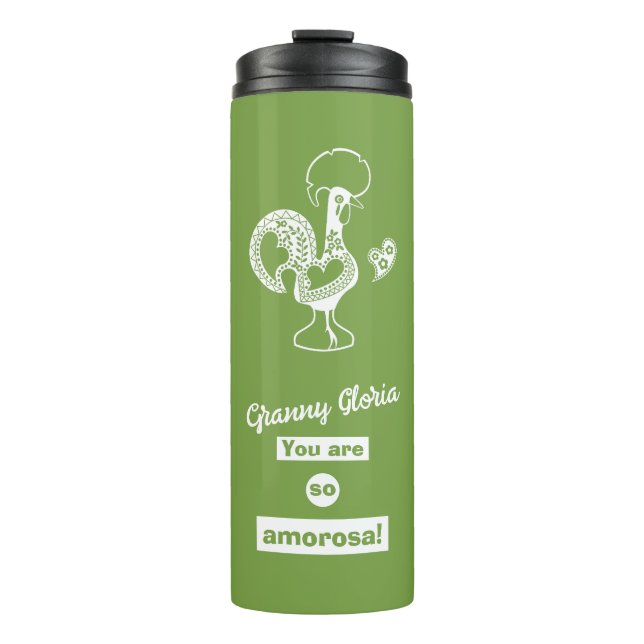 Garrafa Térmica Uma caneca para você em língua portuguesa (Frente)