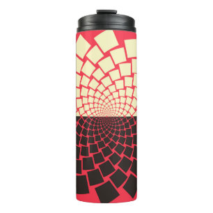 Garrafa Térmica Uma flor estilizada emergente da água, ou uma asce