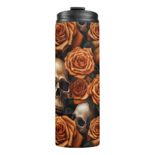 Garrafa Térmica Uma Série Skull and Roses Design 9