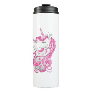 Garrafa Térmica Unicórnio cor-de-rosa