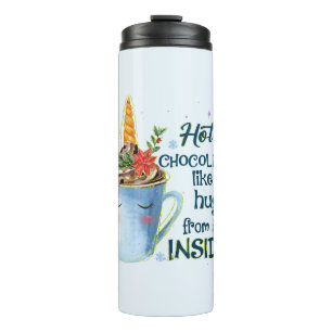 Garrafa Térmica Unicórnio de Chocolate Quente Cozy Unicorn Winte