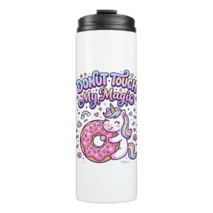 Garrafa Térmica Unicórnio Donut Toque no Meu Presente Mágico Stick
