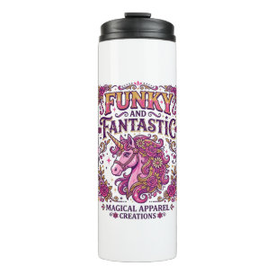 Garrafa Térmica Unicórnio Funky e Fantástico Design Stylish Zazzle