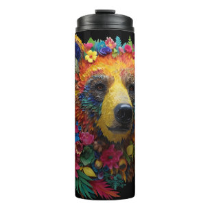 Garrafa Térmica Urso ama ursos-grizzle ursos-pardos caçadores dive