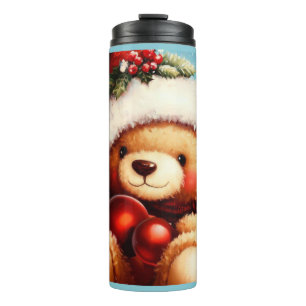 Garrafa Térmica Urso de Teddy de Natal 4