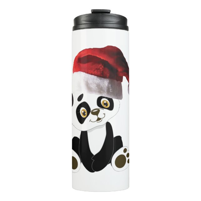 Garrafa Térmica urso panda de natal (Frente)