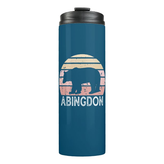 Garrafa Térmica Urso Retro de Abingdon Virgínia (Frente)