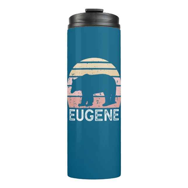 Garrafa Térmica Urso Retro de Eugene Oregon (Frente)