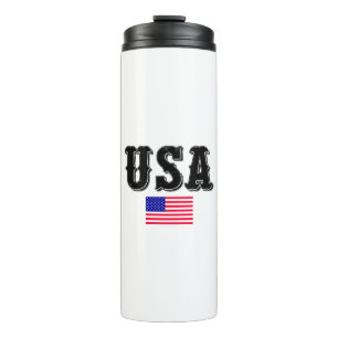 Garrafa Térmica Usa Flag-Usa-Flag-America-American-American Flag
