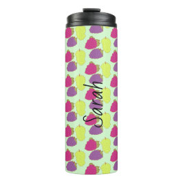 Garrafa Térmica Uvas Vermelhas, Verdes E Roxas