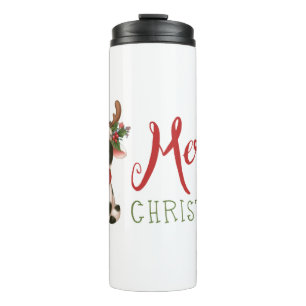 Garrafa Térmica Vaca doce de Natal feliz