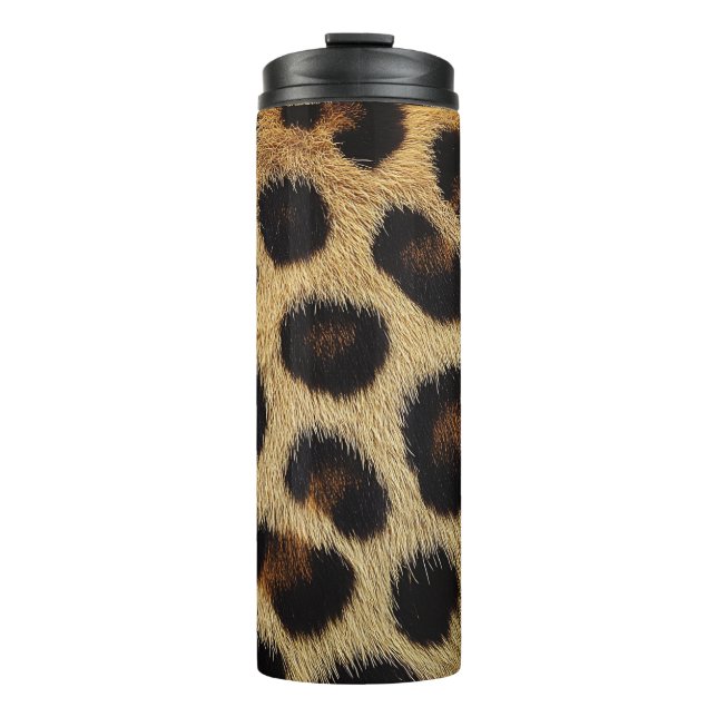 Garrafa Térmica Vaca Preto Branco Manchas Pelo (Frente)