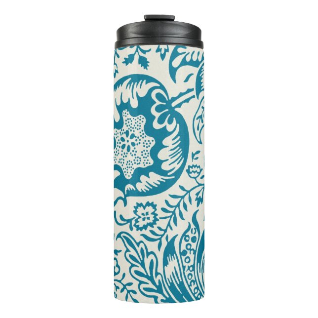 Garrafa Térmica Vage Antique William Morris Cobra Chefe Impressão (Frente)