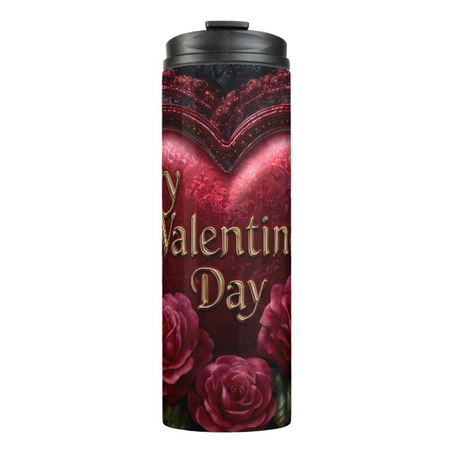Garrafa Térmica Valentine’s Day Mug | Romantic, Cute &Heartwarming (Frente)