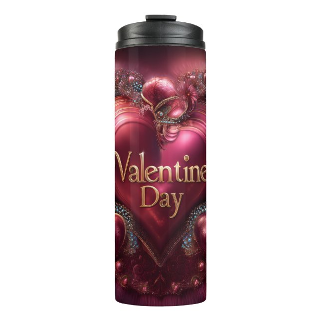 Garrafa Térmica Valentine’s Day Mug | Romantic, Cute &Heartwarming (Frente)